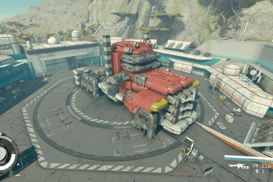 Starfield Player Constructs Space Truck Resembling Optimus Prime
