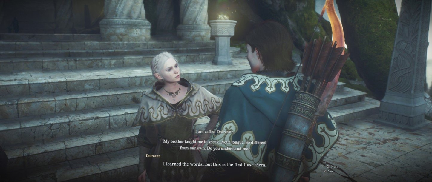 speaking to doireann after her quest in dragon's dogma 2