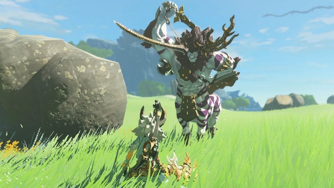 Lynels from The Legend of Zelda: Breath of the Wild.