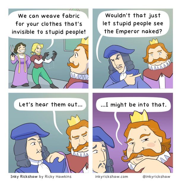 The Emperor's New Clothe comic