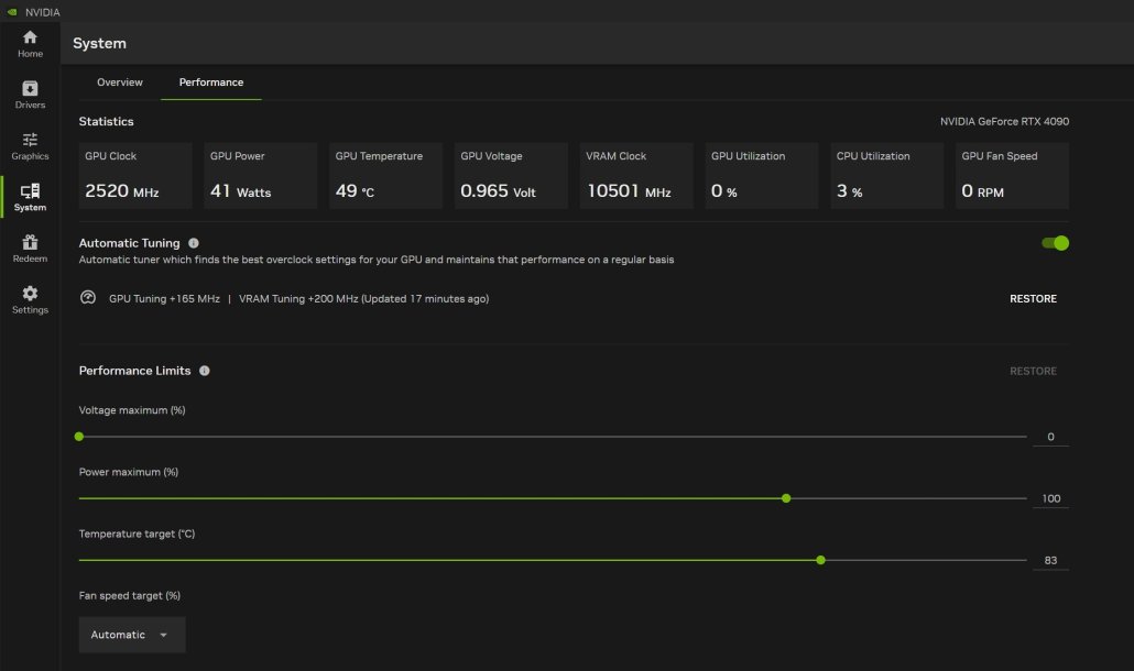 NVIDIA has added an automatic overclocking feature